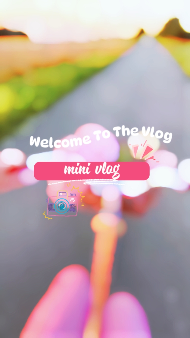 Transição de mini vlog