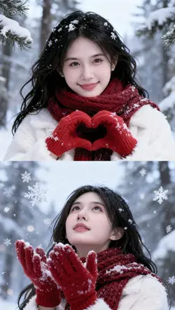 Chụp ảnh dưới tuyết