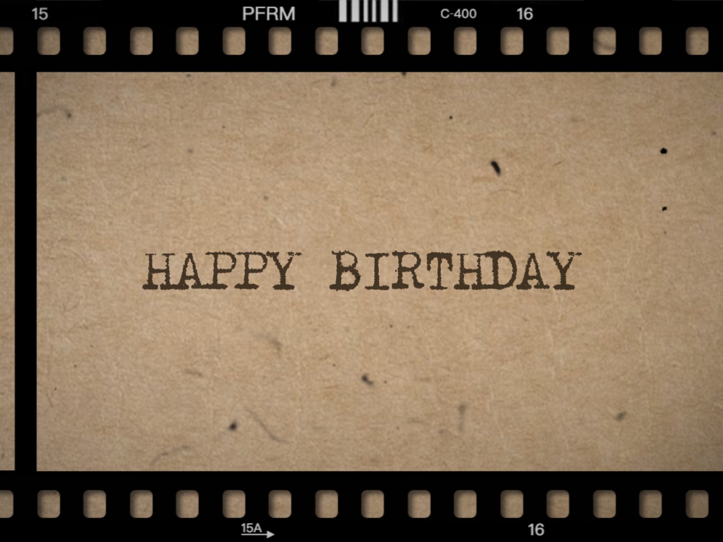 Aniversário de filme retrô