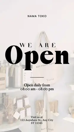 we are open