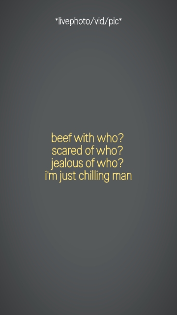 beef with who? 