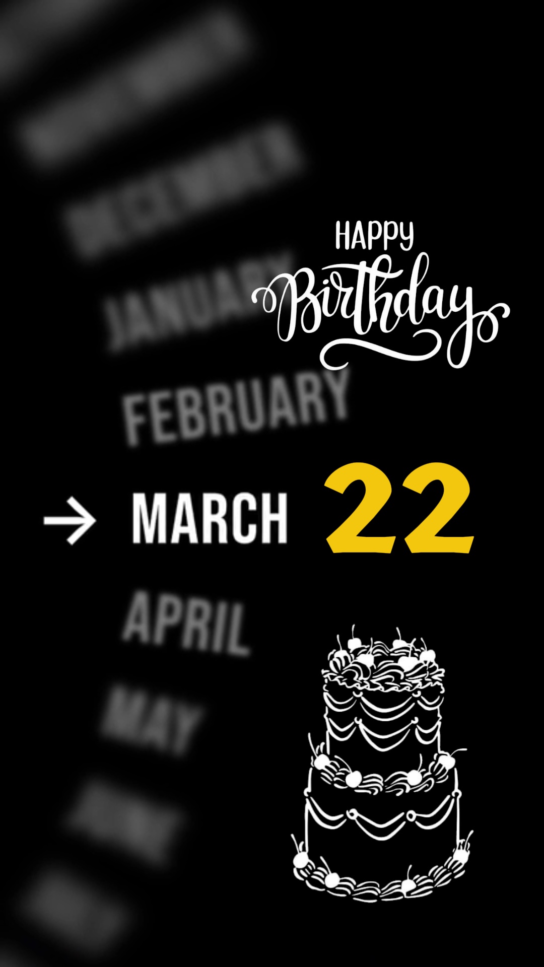 22 March Birthday 