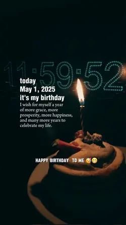 my bday may 1, 2025