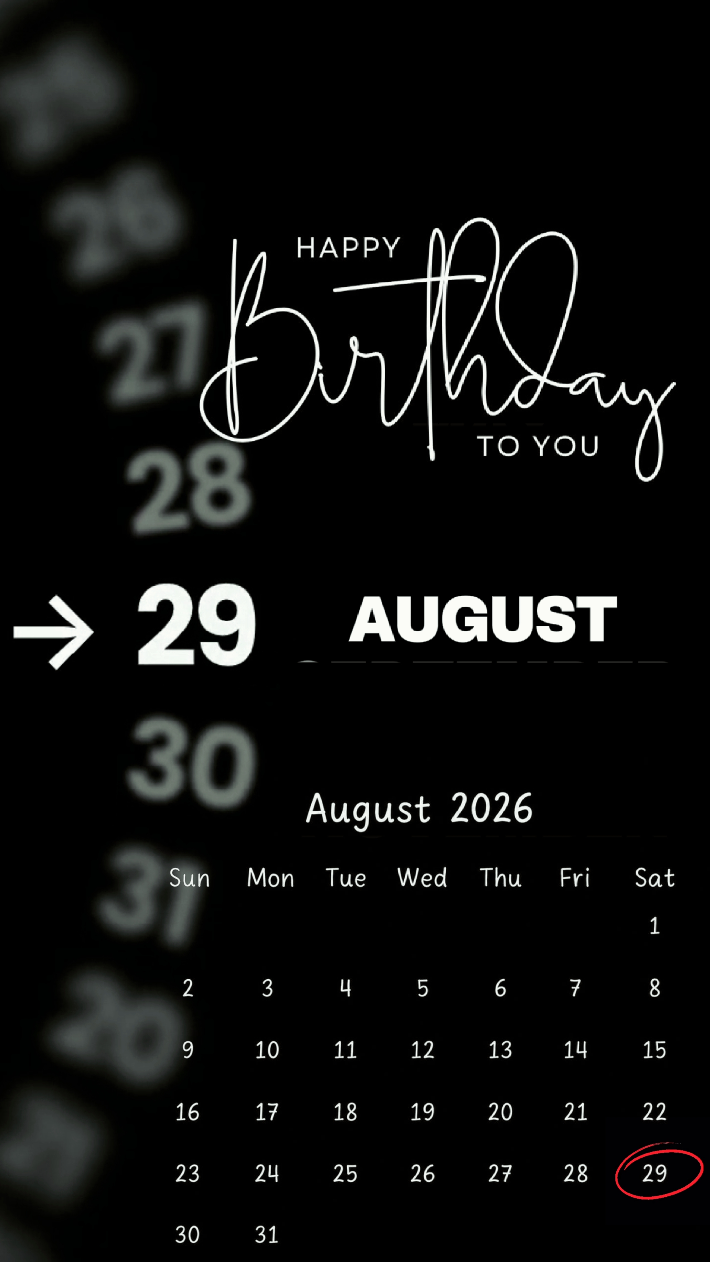 YO CUMPLEAÑOS 29 DE AGOSTO