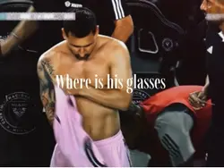 Where is his glasses