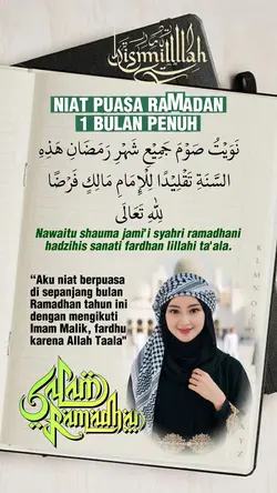 niat puasa sebulan