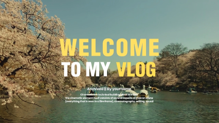 Bem vindo ao meu vlog