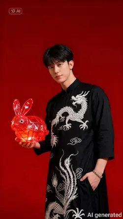 Trung Thu Nền Đỏ AI