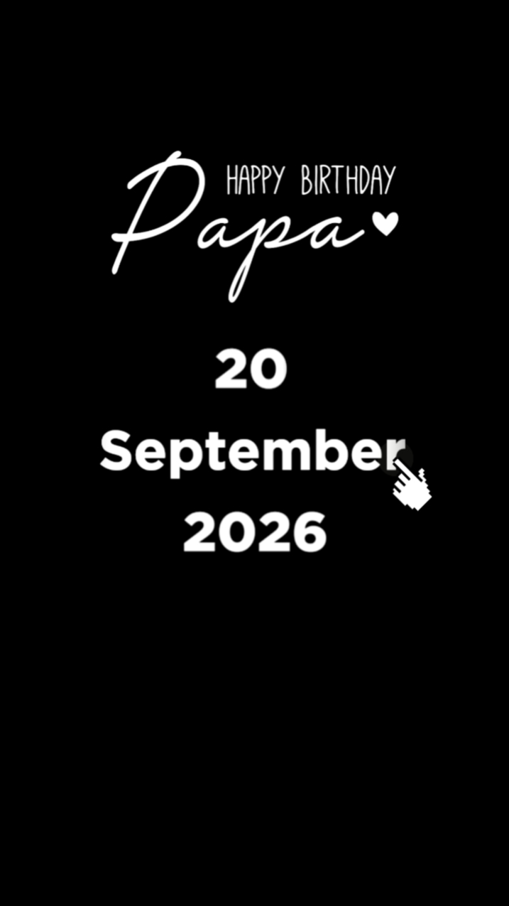 HBD PAPA 20 SEPTEMBE