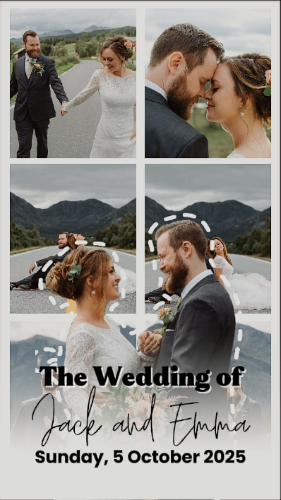 Wedding Photo Collag