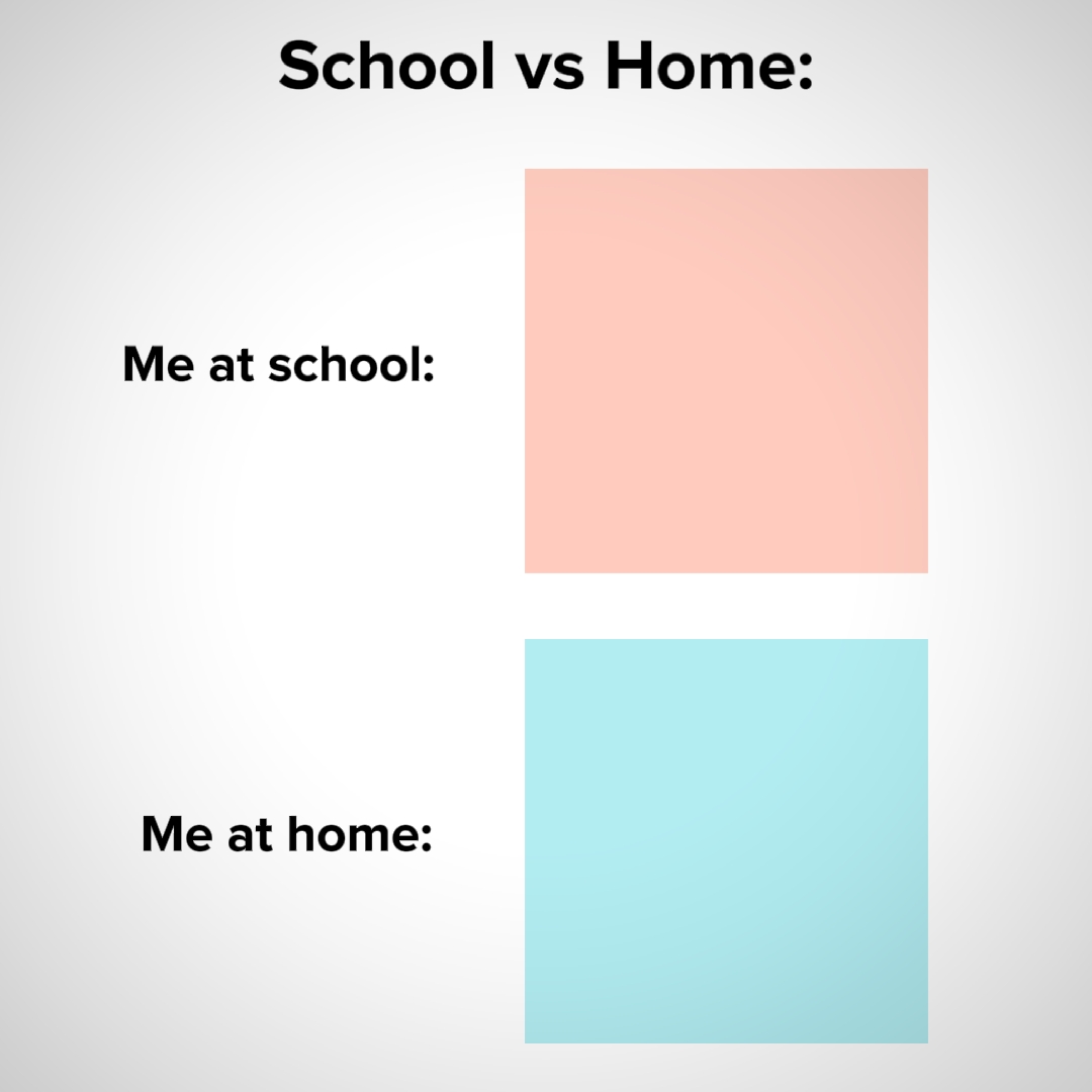 Escola vs casa