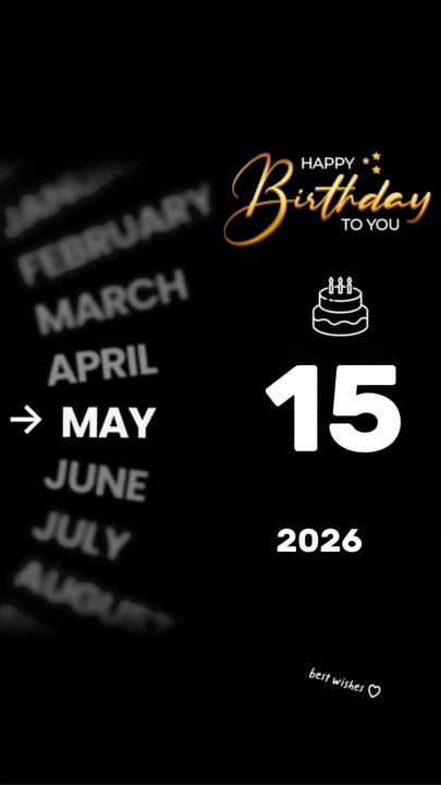 birthday 15 may 2026