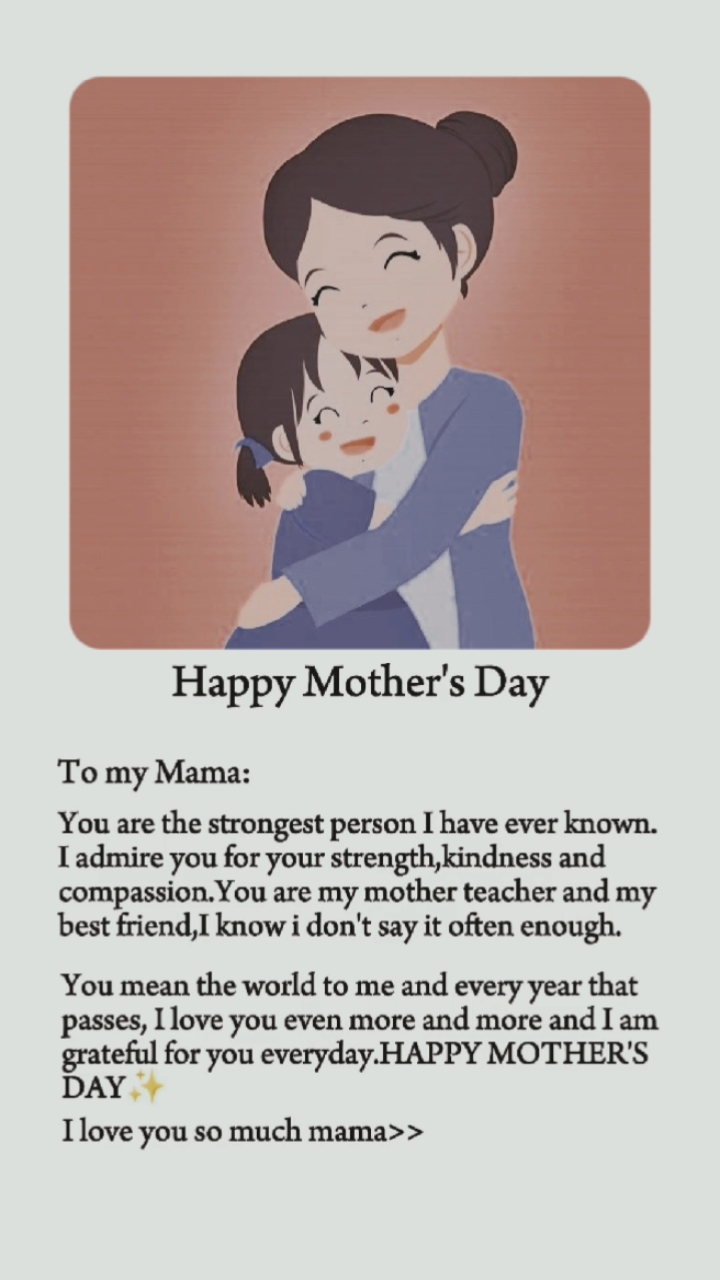 Feliz día de la madre