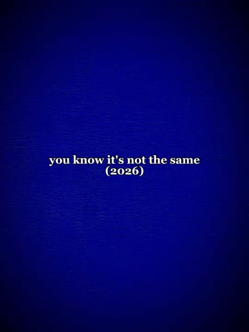 not the same
