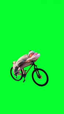 sleeping on bike