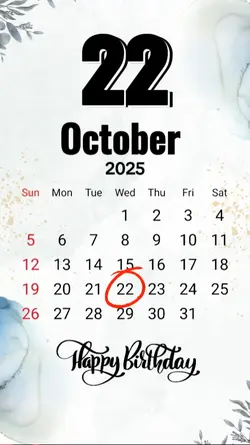 hbd 22 October