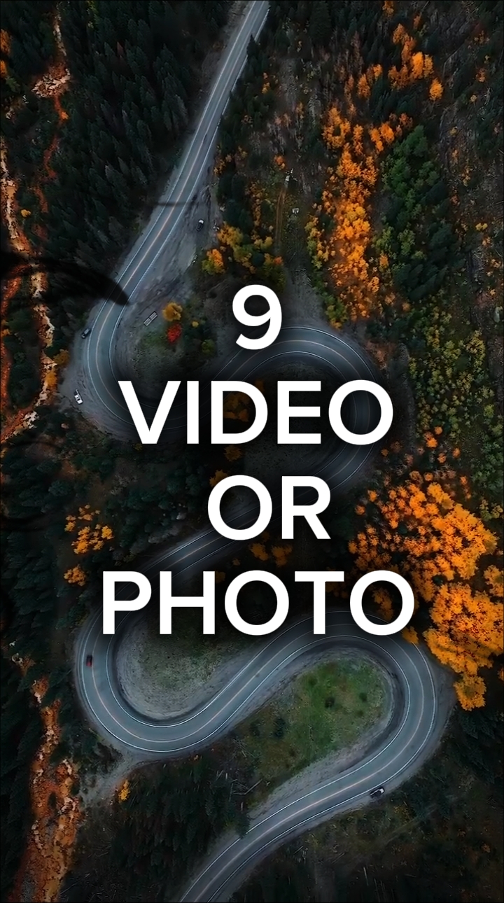 9 vídeo ou foto 