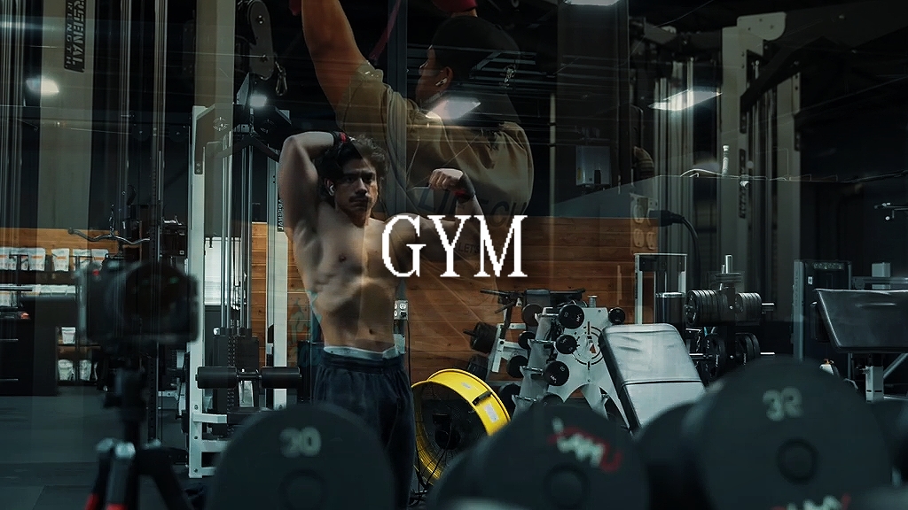 Superposition de modification de salle de sport