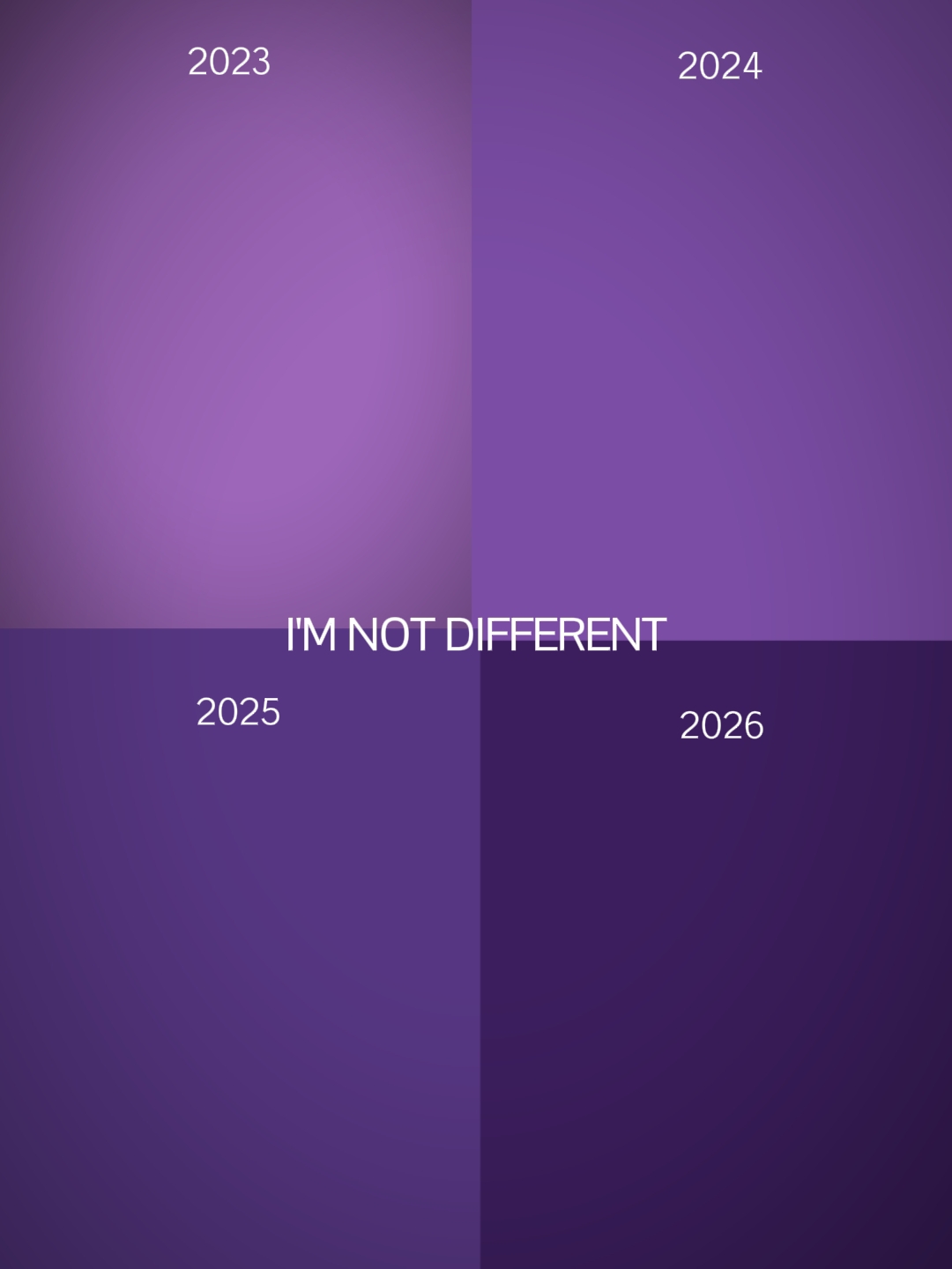 Je ne suis pas différent 
