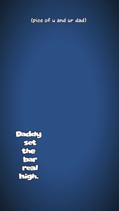 daddy set the bar