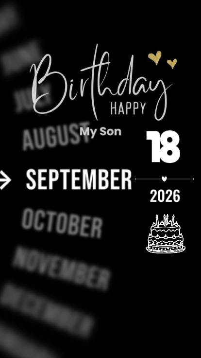 BDAY MY SON 18Septem