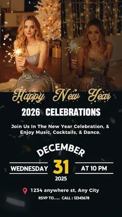 new year invitation