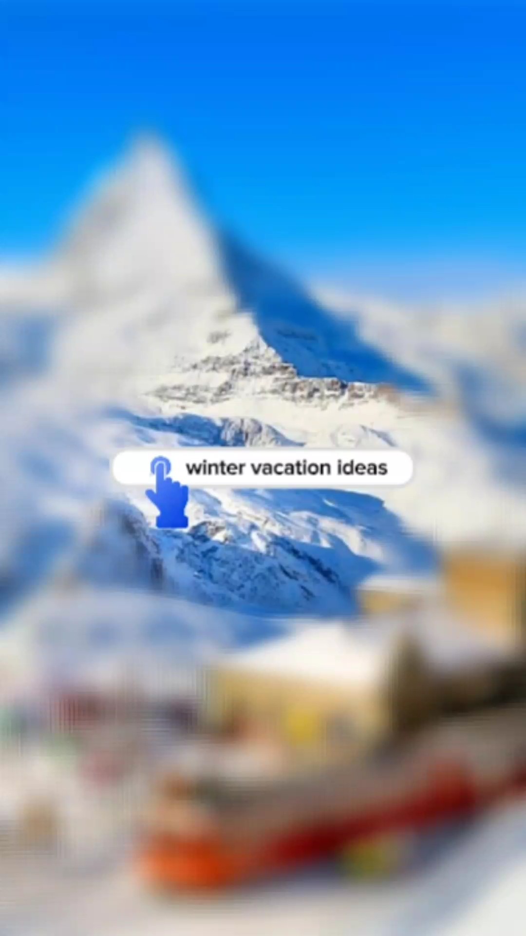 Idea de vacaciones de invierno