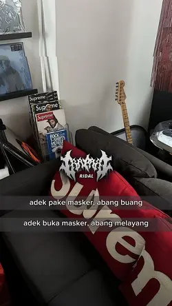 adek pake masker
