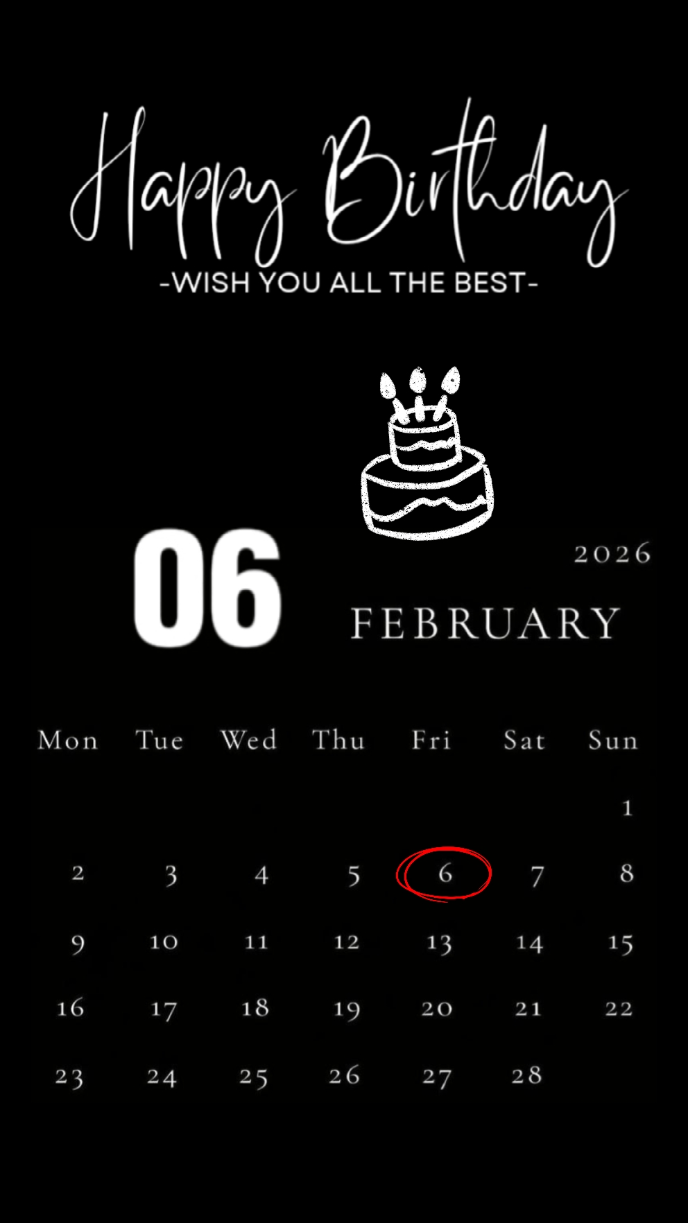 Cumpleaños 06 de febrero