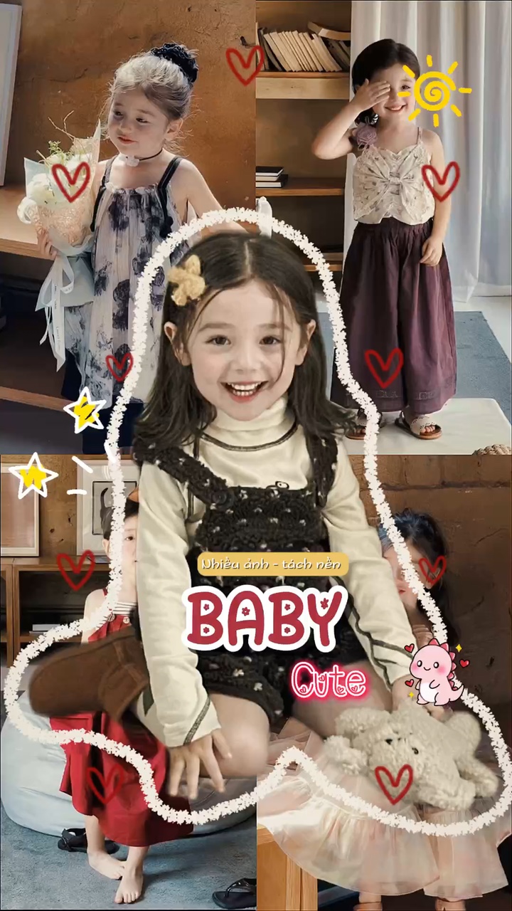 Bayi lucu tách nền 🍓