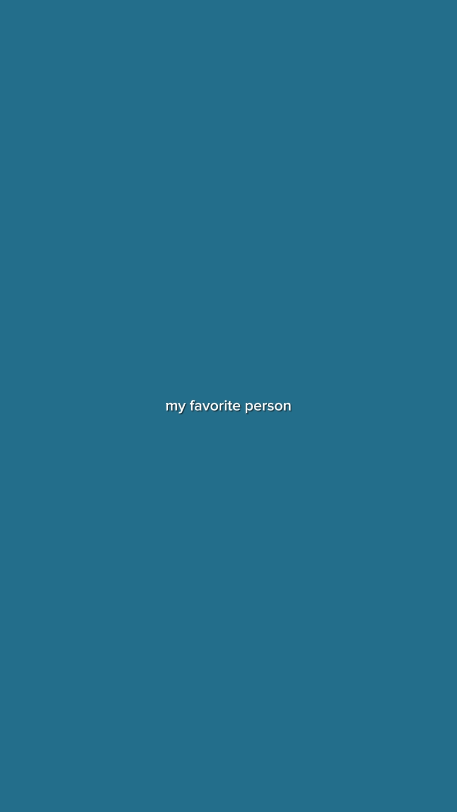 ma personne préférée
