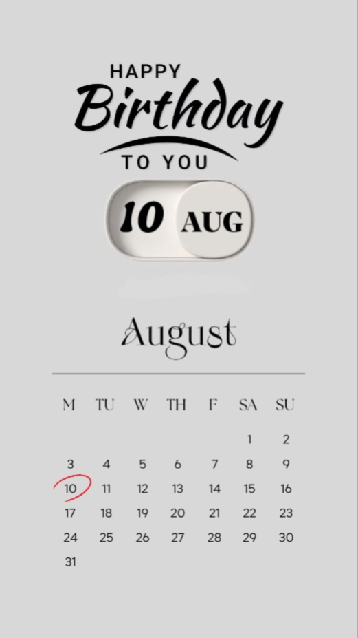 HBD 10 DE AGOSTO