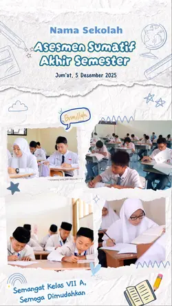 moment ujian sekolah