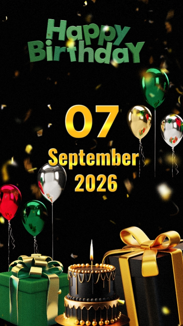 hbd 7 September 2026