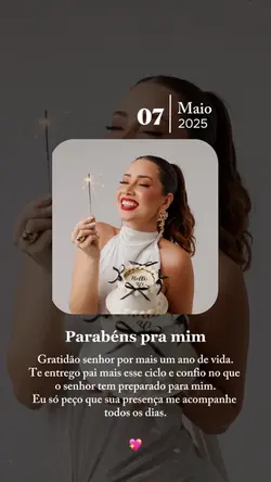 Parabéns pra mim