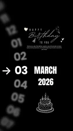 BIRTHDAY 3 MARCH
