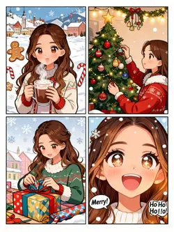 Christmas comic ai