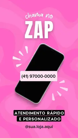 Divulgue o WhatsApp.