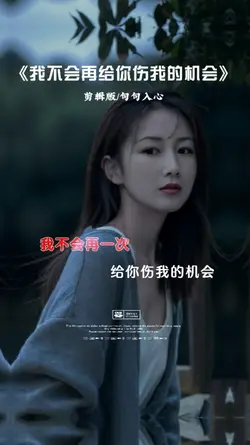 我不会再给你伤我的机会