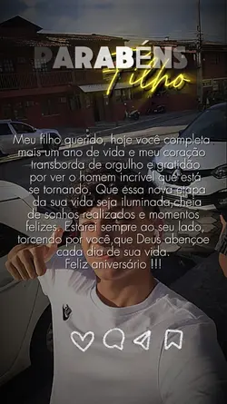 parabéns filho 
