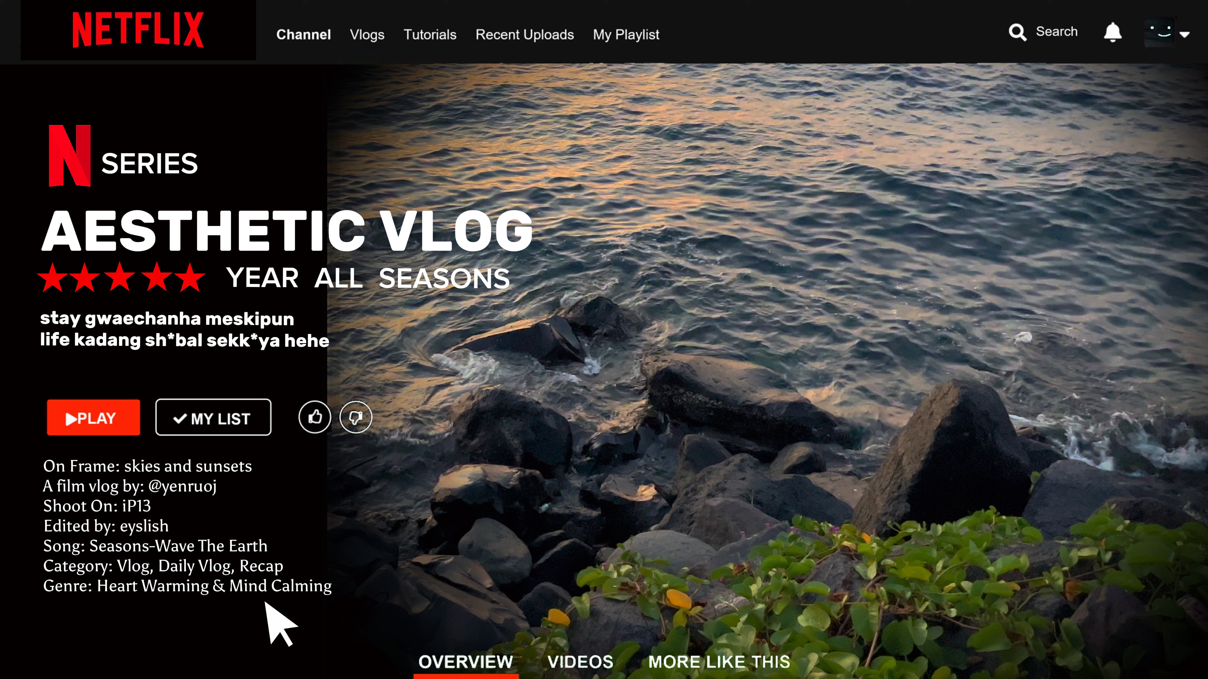 Netflix inspira vlog