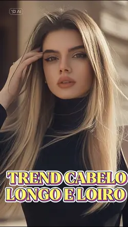 Cabelo longo e loiro