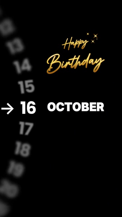 HBD 16 OCTOBRE REQ