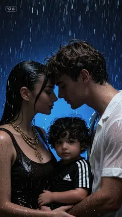 Rain family photosho