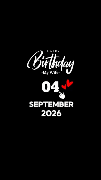 HBD Wife 4 September