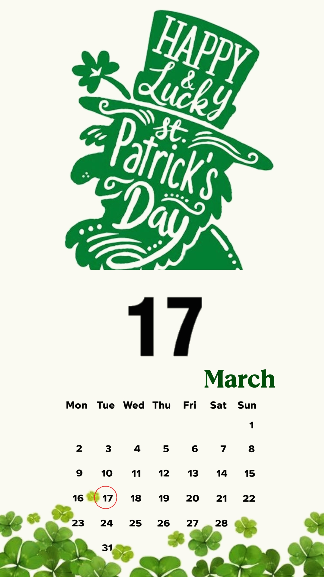 Feliz día de San Patricio