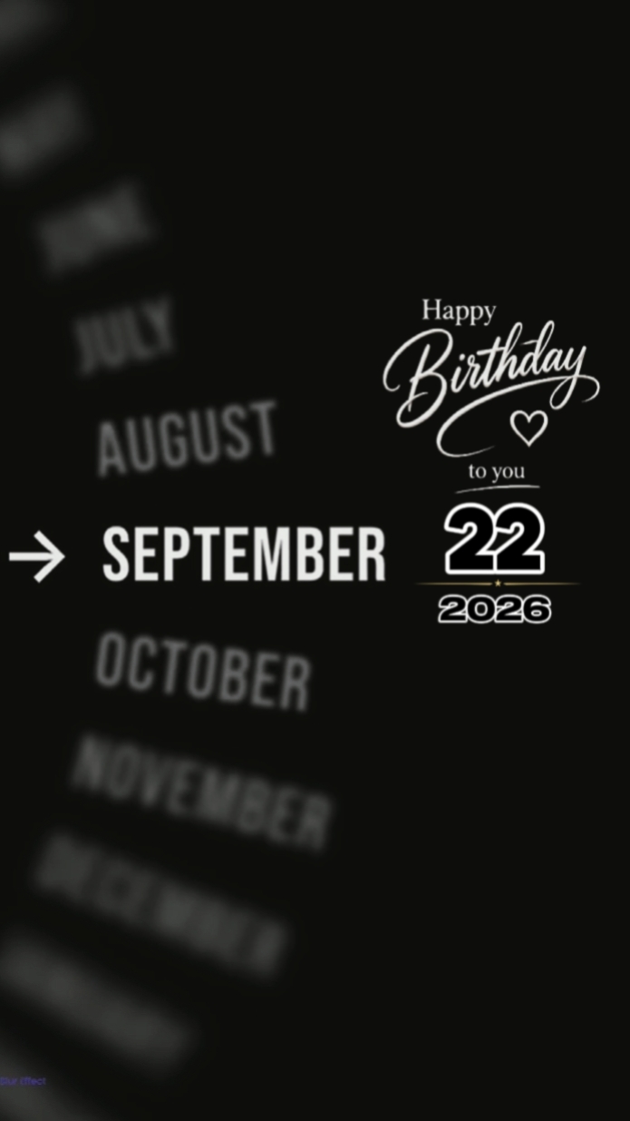 Septmber 22nd brthdy