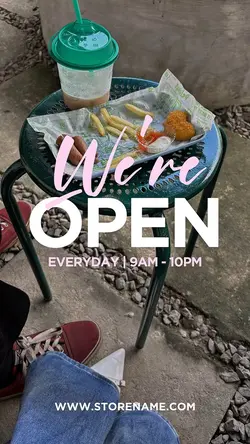 We're Open