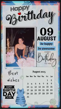Birthday 9 august