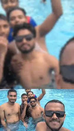 বন্ধুদের সাথে সাগরে